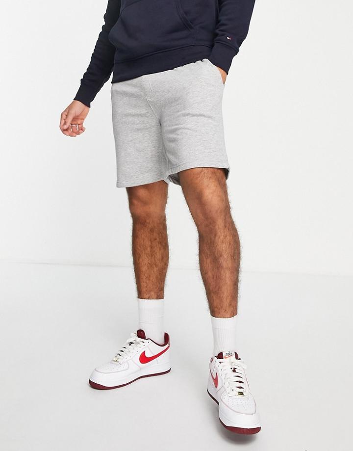 Brave Soul Jersey Shorts In Light Gray Heather