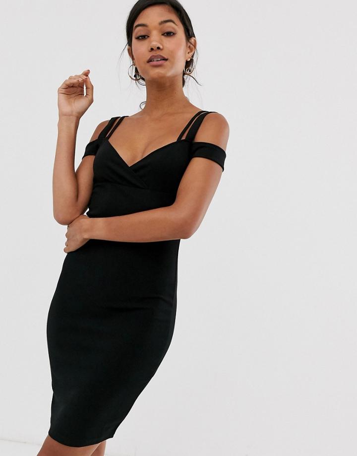 Ax Paris Mini Cold Shoulder Mini Dress