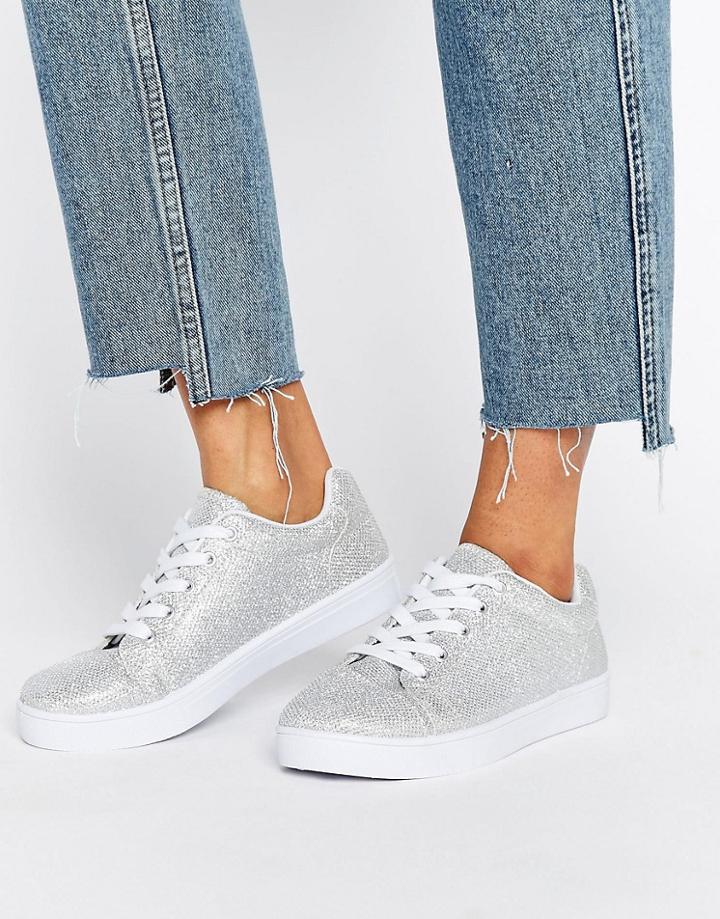 Truffle Simple Sneaker - Silver