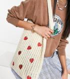 Daisy Street Exclusive Tote Bag In Strawberry Crochet Design-neutral