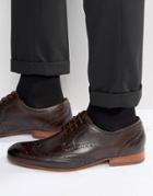 Ted Baker Gryene Derby Brogue Shoes - Brown