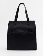 Pieces Faffy Shopper Bag - Black