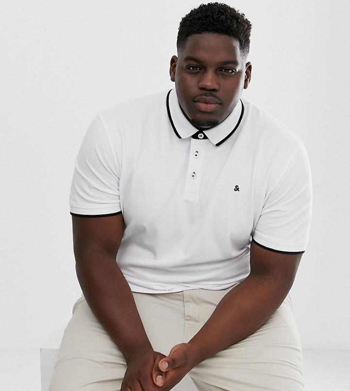 Jack & Jones Essentials Logo Polo In White
