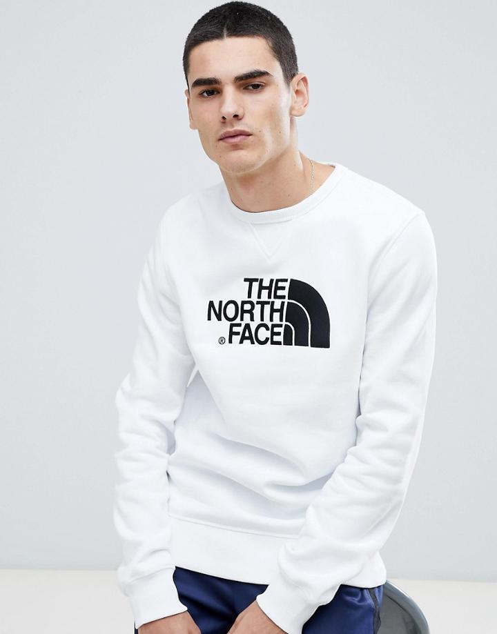 The North Face Drew Peak Crew Neck Sweat In White - White