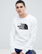 The North Face Drew Peak Crew Neck Sweat In White - White