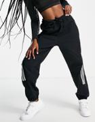Adidas Woven Track Pants With 3-stripes In Black