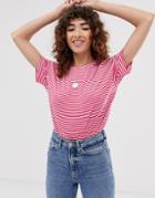 Only Stripe T-shirt - Pink