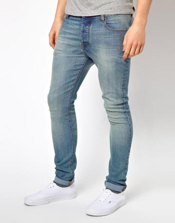 Asos Super Skinny Jean In Light Wash