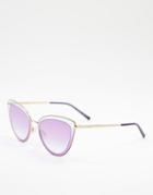 M Missoni Cat Eye Sunglasses-purple