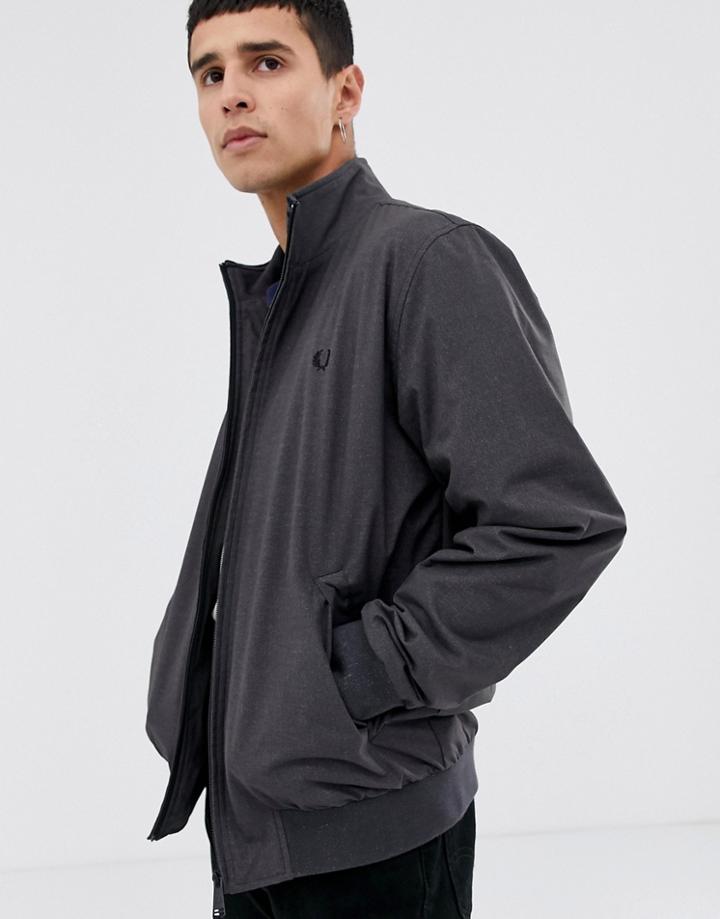 Fred Perry Marl Brentham Jacket In Gray - Gray