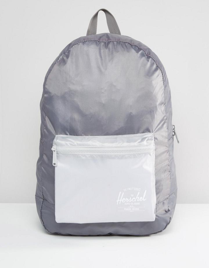 Herschel Supply Co Packable Backpack In Lightweight Ripstop Fabric 24l - Gray