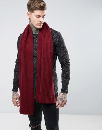 Dr Martens Knitted Scarf Red - Red