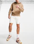 River Island Set Linen Shorts In Ecru-white