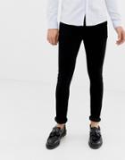 Asos Design Super Skinny 12.5oz Jeans In Black