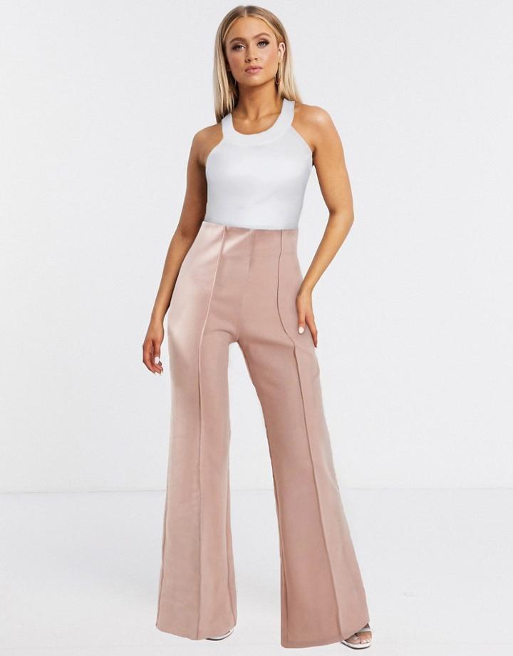 Aqaq Tailored Pants In Light Pink