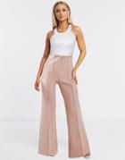 Aqaq Tailored Pants In Light Pink