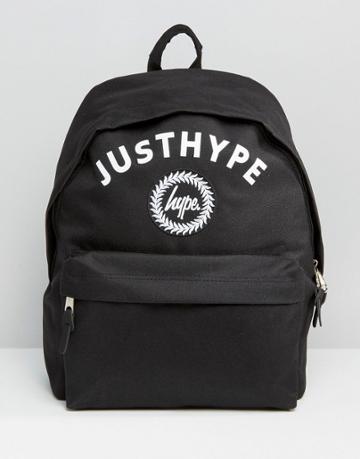 Hype Backpack Logo - Black