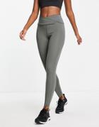 Asos 4505 Legging With Deep Wrap Waistband-green