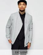 Sixth June Jersey Biker Jacket - Gray
