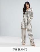 Y.a.s Tall Stripe Wide Leg Pant Co-ord - Multi