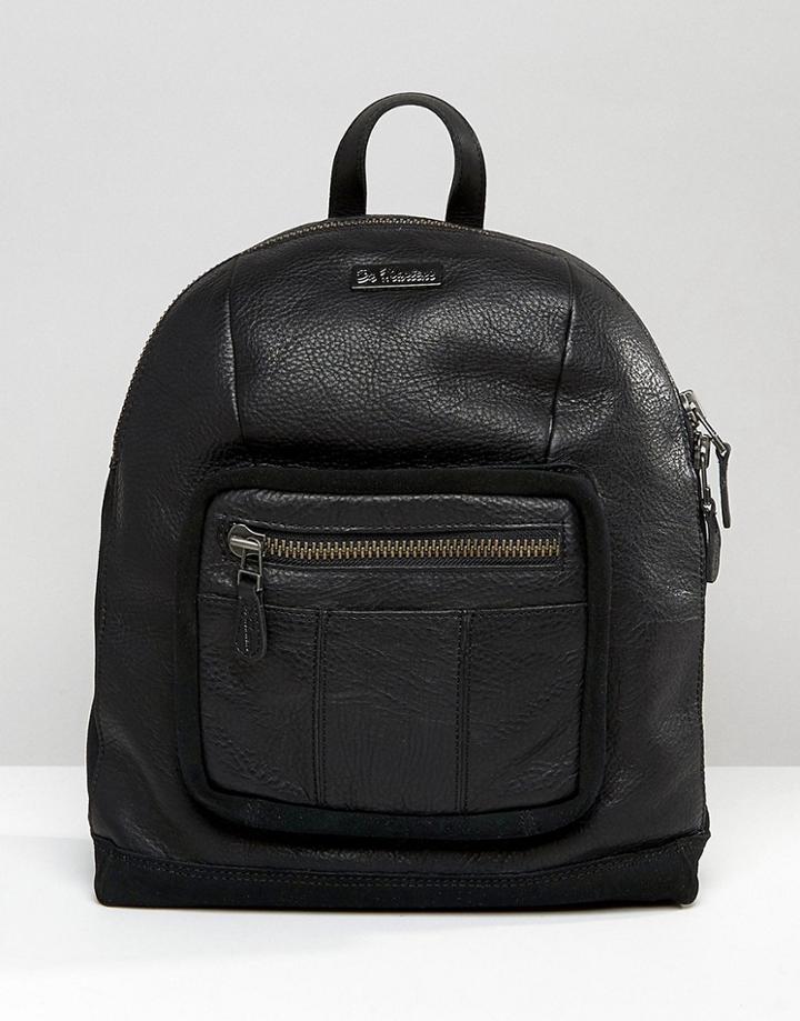 Dr Martens Small Slouch Leather Backpack - Black