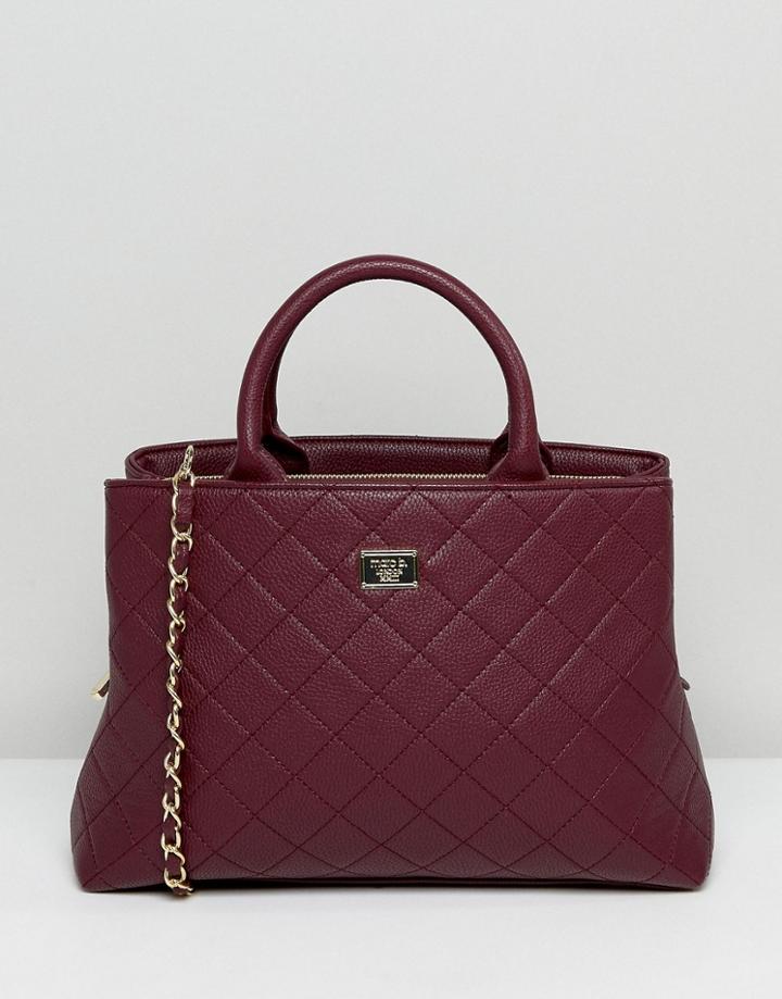 Marc B Smart Grab Bag With Triple Compartmens - Red