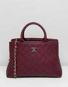 Marc B Smart Grab Bag With Triple Compartmens - Red