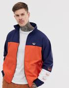 Adidas Originals Track Jacket With Color Blocking In Navy