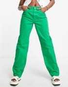 Na-kd X Melissa Bentsen Baggy Jeans In Green