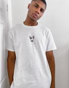 New Love Club Dog Print T-shirt In White