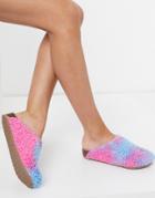 Asos Design Milo Clog Mules In Tie Dye-multi