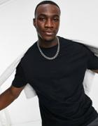 Asos Design Organic Relaxed T-shirt In Black