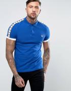 Fred Perry Sports Authentic Slim Fit Polo Shirt In Regal Blue - Blue