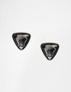 Pilgrim Stud Earrings - Black