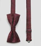 Noose & Monkey Rose Jacquard Bow Tie - Red