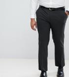 Asos Plus Slim Suit Pants In Charcoal - Gray