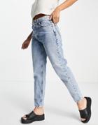 Mango Mom Jeans In Blue-blues