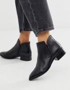Aldo Kaicien Leather Low Rise Boot In Black