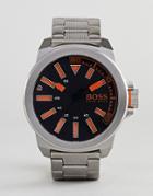 Boss Orange By Hugo Boss New York Watch With Stainless Steel Strap - Silver