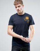 Brave Soul Bagde T-shirt - Navy