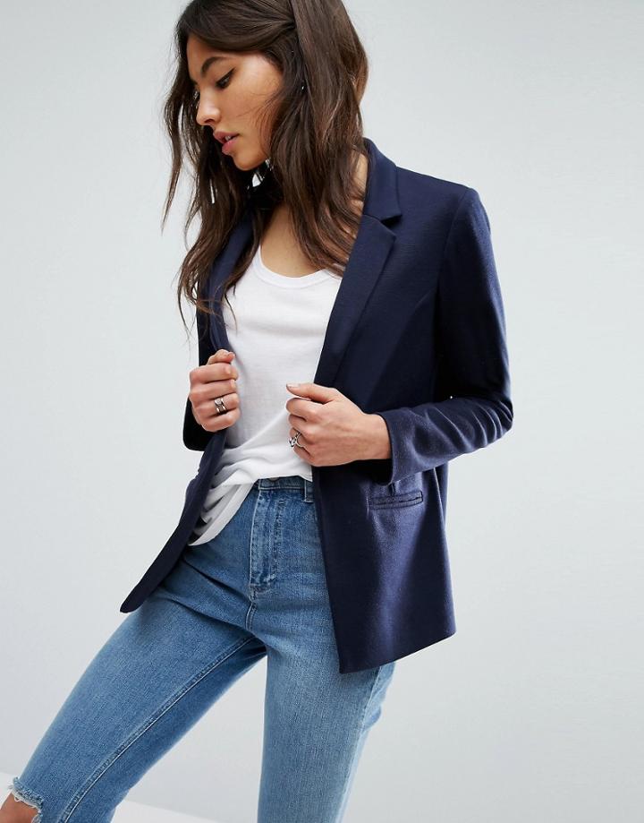 Asos Ultimate Ponte Blazer - Navy