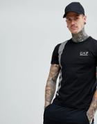 Ea7 Regular Fit 7 Lines T-shirt In Black - Black