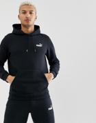 Puma Hoodie With Small Logo In Black - Black