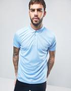 Brave Soul 3 Button Polo Shirt - Blue