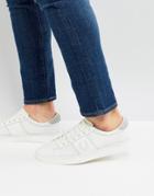 Fred Perry Spencer Mesh Leather Sneakers In White - White