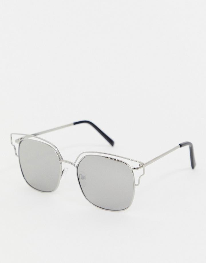 Aj Morgan Aviator Sunglasses-silver
