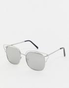 Aj Morgan Aviator Sunglasses-silver