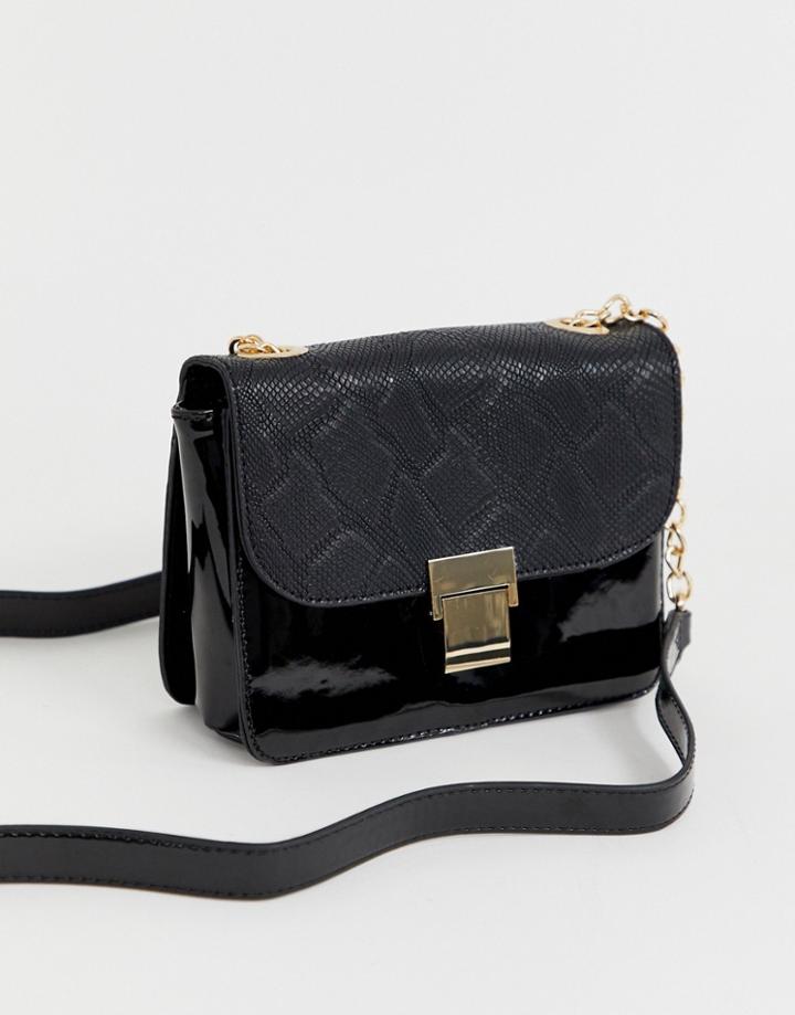 Oasis Envelope Cross Body Bag - Black
