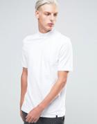 Adpt T-shirt With High Neck Detail - White
