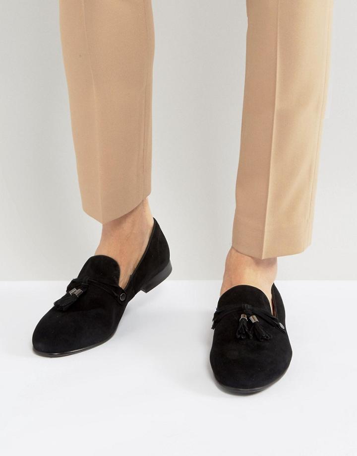 Aldo Mccrery Suede Tassel Loafers - Black